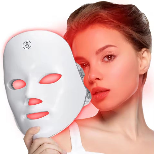 Mascara Facial Led y Cepillo Alisador de regalo
