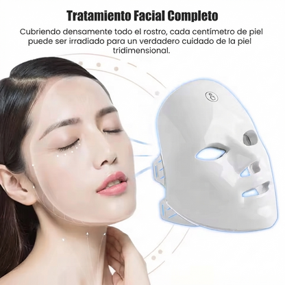 Mascara Facial Led y Cepillo Alisador de regalo